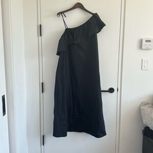 Black Summer Dress - BLANCA - One Shoulder